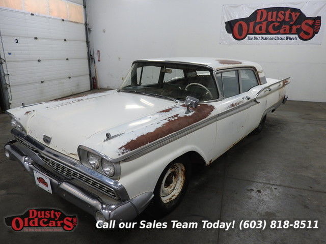 1959 white runs drives reno car needs resto rust free!