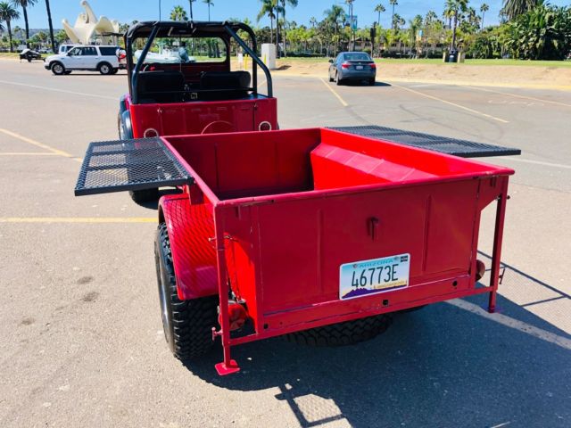 1953 jeep willys 4x4 + matching willys trailer turn key southern california jeep