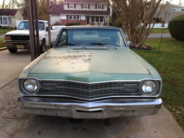 classic '74 dodge dart swinger 2 door coupe 318cu v8 automatic green muscle car