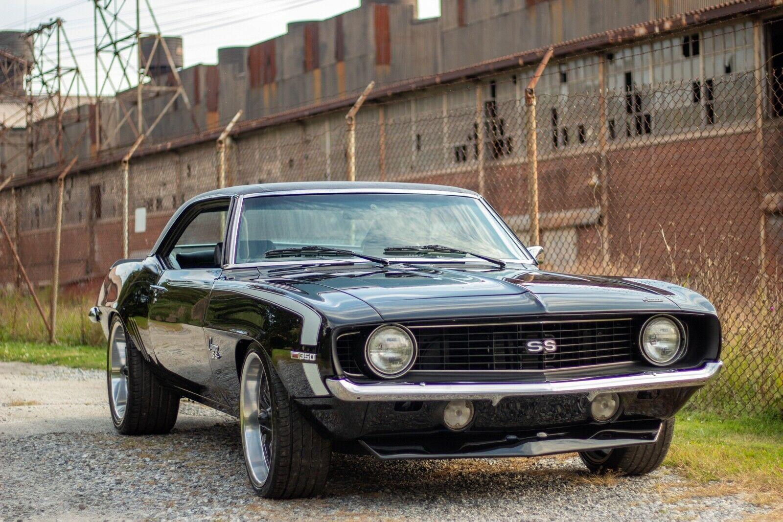 1969 chevrolet camaro coupe black rwd automatic 350 crate engine