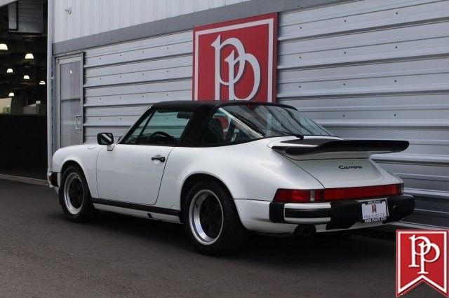 1989 porsche 911 carrera targa 42054 miles grand prix white