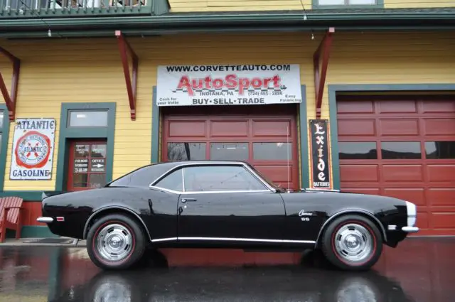 1968 camaro ss rs tuxedo black/red #’s matching 396 factory ac loaded!
