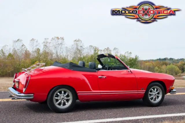 1972 volkswagen karmann ghia convertible, red, look!
