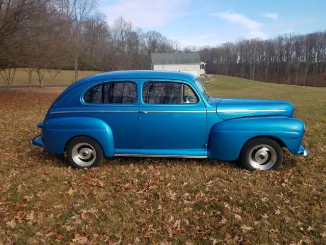 1946 ford super deluxe 2 door sedan street rod 350 - completed 2017