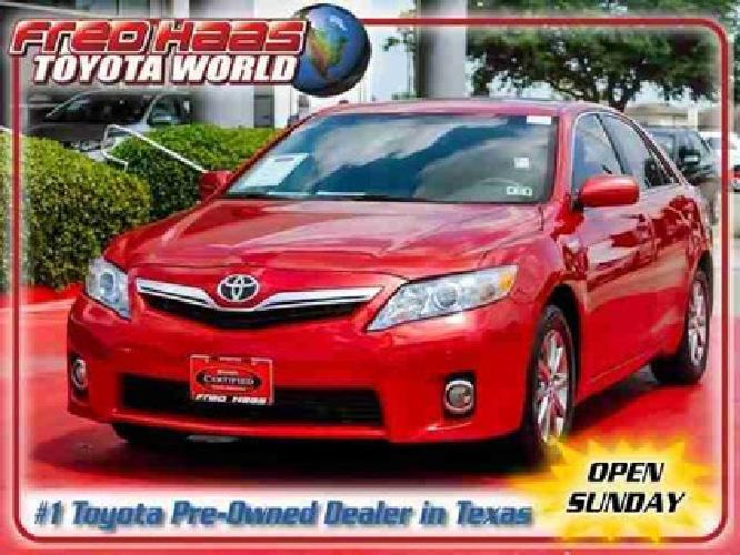 2010 toyota camry hybrid hybrid warranty one owner sunroof nav leather in spring, tx