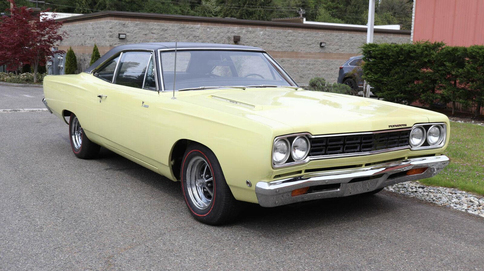 1968 plymouth road runner rare rm21 coupe ss1 yellow
