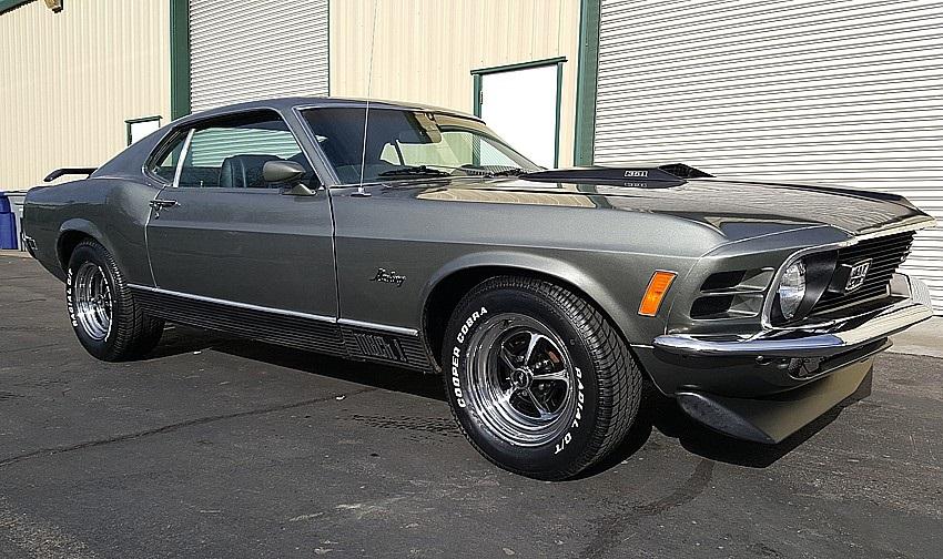 1970 ford mustang mach 1 sportsroof v8 351 ci automatic gray