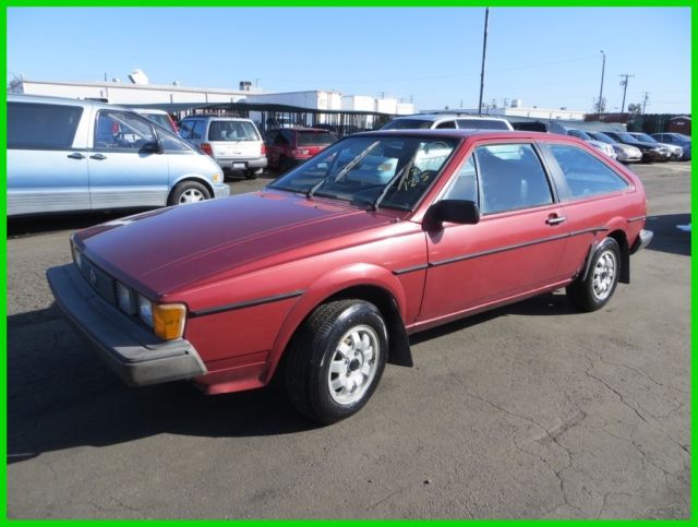 1985 volkswagen scirocco 2-door coupe used 1.8l i4 8v manual no reserve