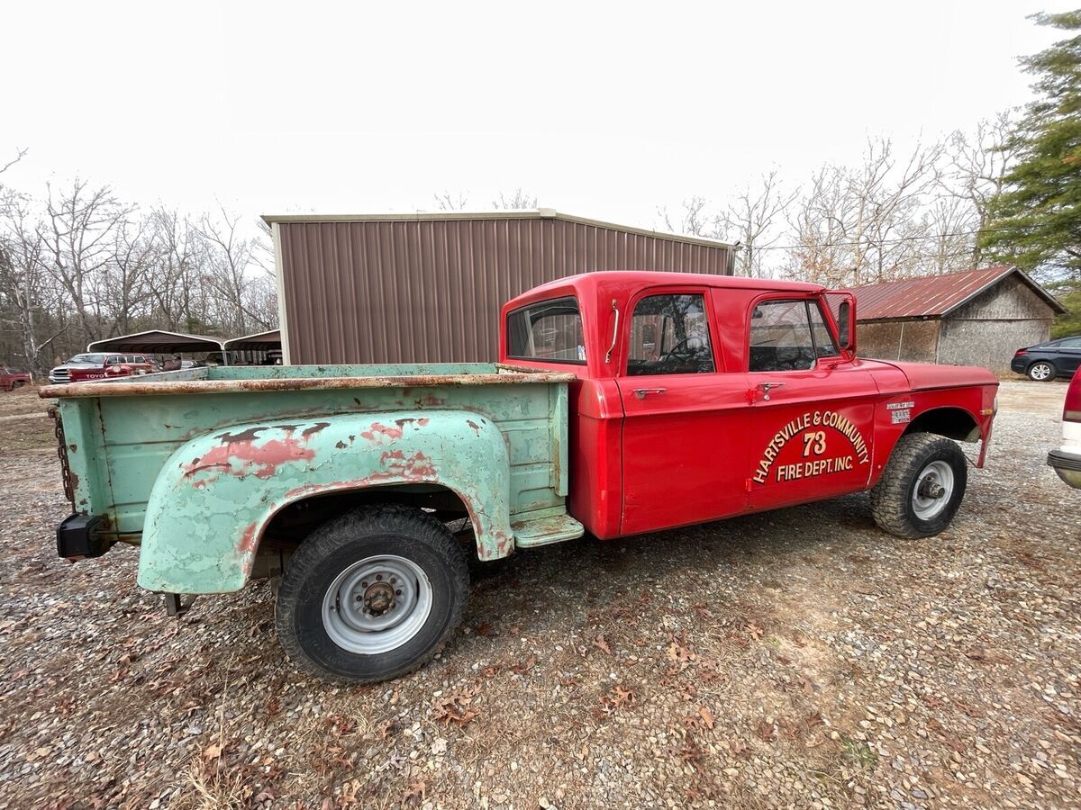 1970 dodge power wagon pickup red 4wd manual w200