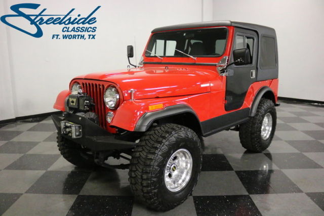 very clean cj5! 4.2l 6cyl, manual trans, cold a/c! pwr steer, new seats, nice!!!