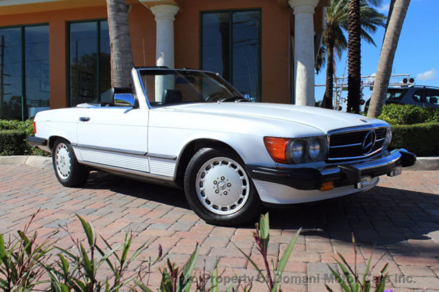 low original miles garaged bright white 560sl hardtop+new softop 560 series clea