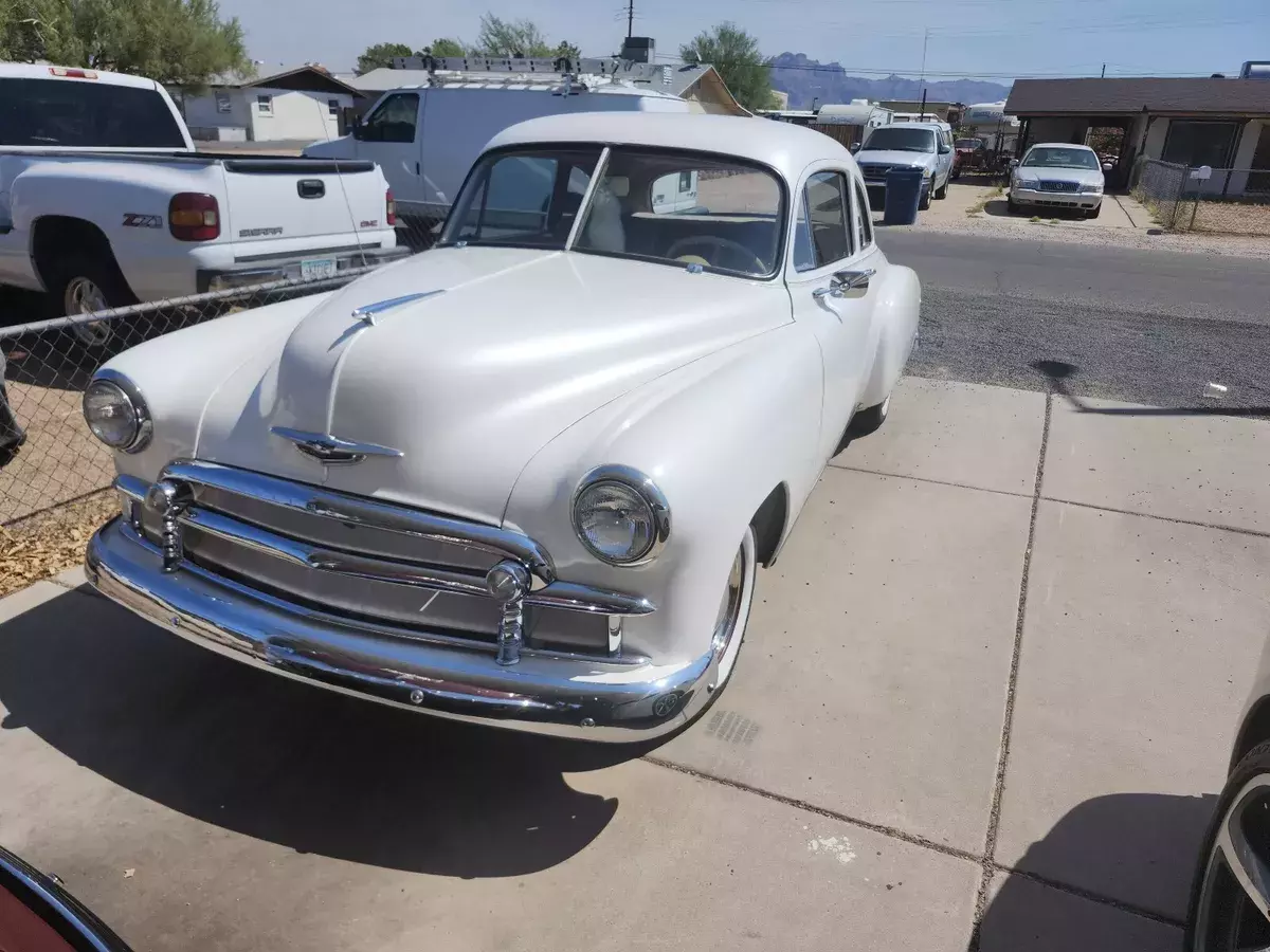 1950 chevrolet special deluxe sportscar white coup