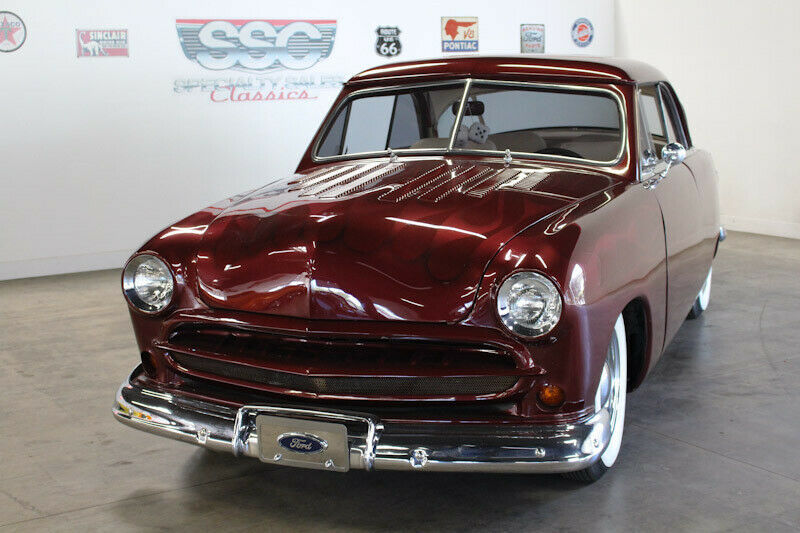 1951 ford victoria 29426 miles burgundy coupe