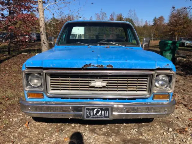 1973 chevrolet c10 truck (farm fresh) custom deluxe v8 ps pdb automatic a/c swb