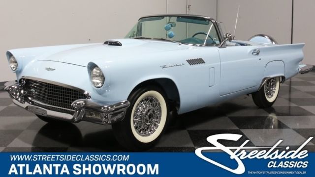 1957 ford thunderbird e-bird convertible 312 v8 automatic (floor) classic vintag