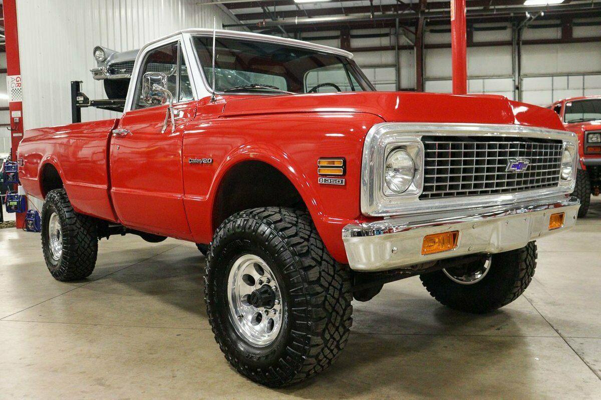 1972 chevrolet k-20 custom replaced suspension rebuilt 350 transmission