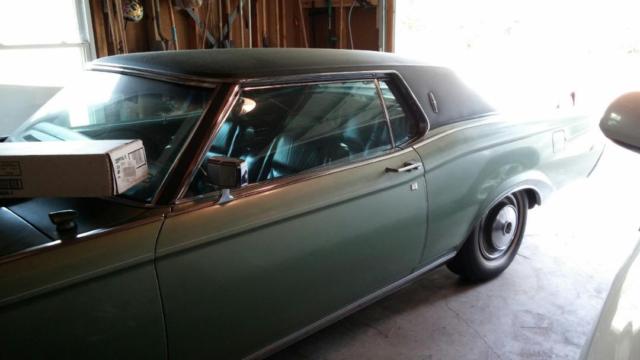 1971 lincoln continental mark iii-green, new motor-500 miles
