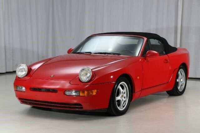 1992 porsche 968 tiptronic 33721 miles guards red convertible 3.0l 4-cyl engine