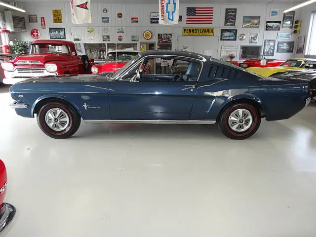 1965 mustang fastback manual trans ac mustang coupe bucket seats blue restored
