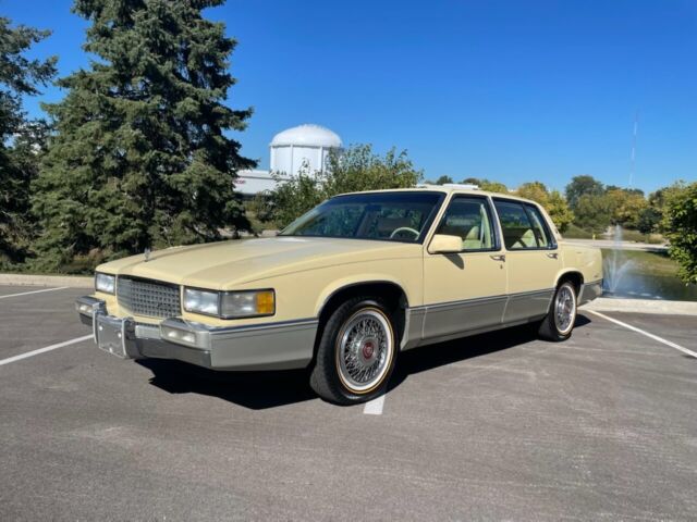 1989 cadillac deville sedan yellow fwd automatic deville