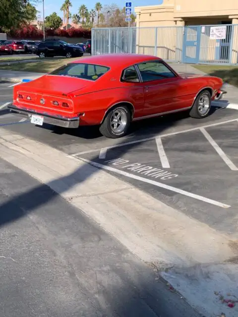 1974 mercury comet coupe red rwd automatic