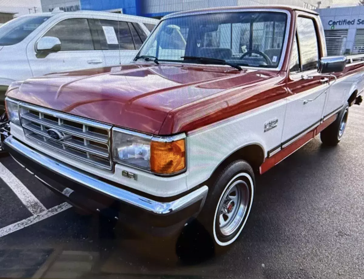 1988 ford f-150 red