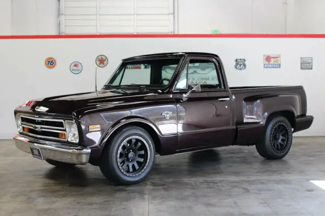 1968 chevrolet c10 707 miles maroon pickup stepside shortbed