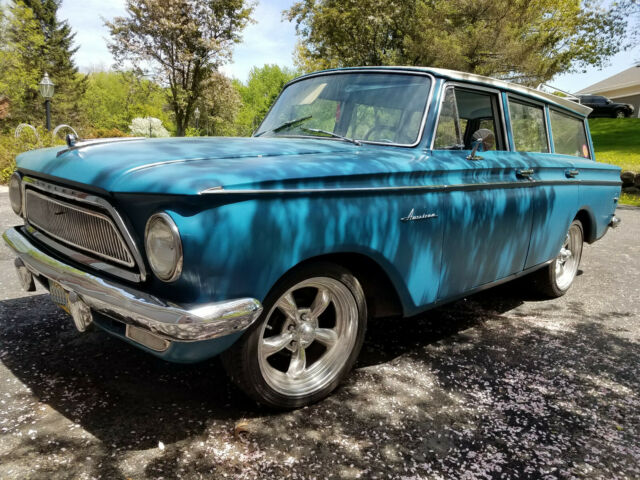 1961 amc rambler american "super" - blue wagon no rust complete rebuild