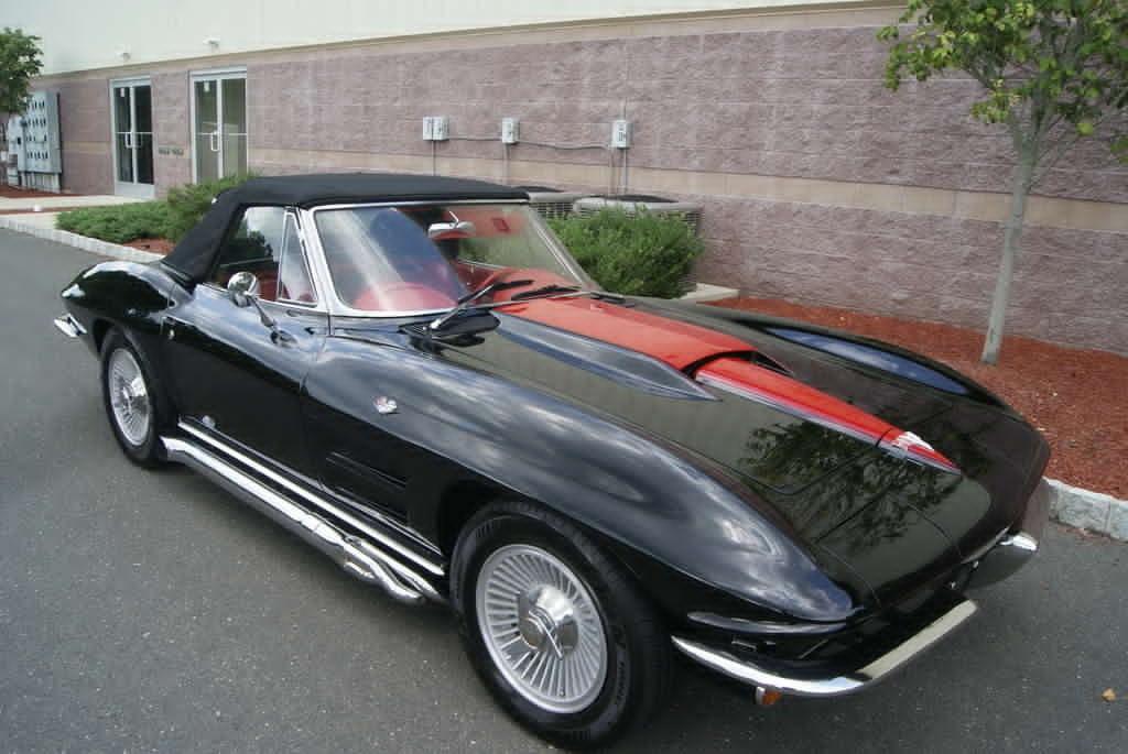 1964 chevrolet corvette tuxedo black paint