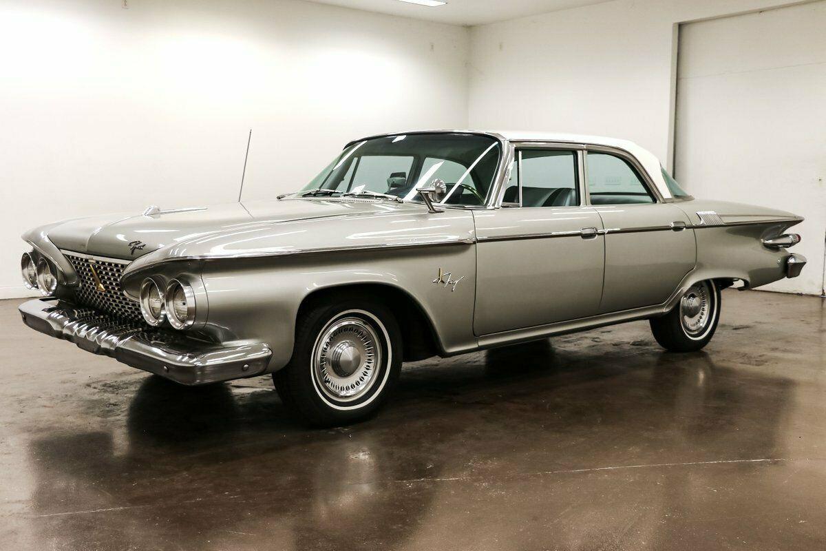 1961 plymouth fury gray sedan 318 poly v8 pushbutton torqueflite 69580 miles