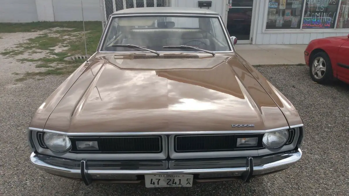 1971 dodge dart coupe brown rwd automatic swinger
