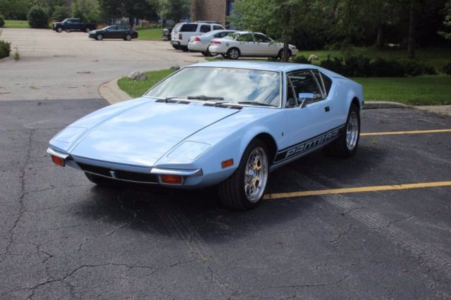 1971 detomaso pantera, light blue with 0 available now!