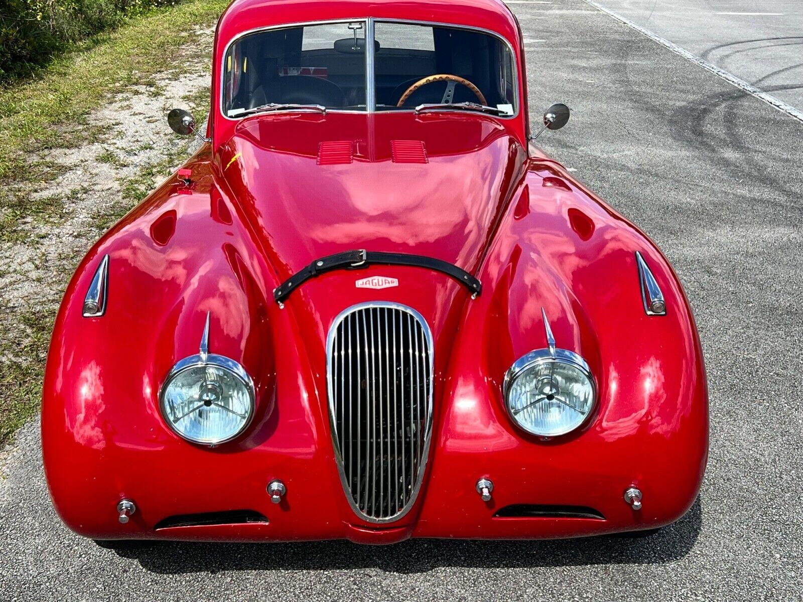 1952 jaguar xk 120 red 19000 miles