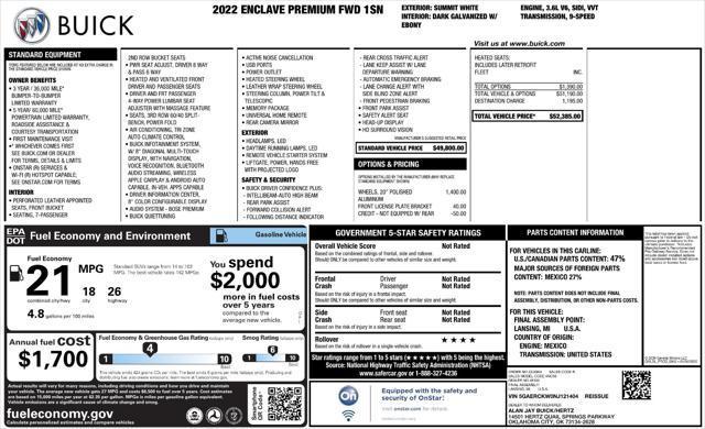 2022 buick enclave premium