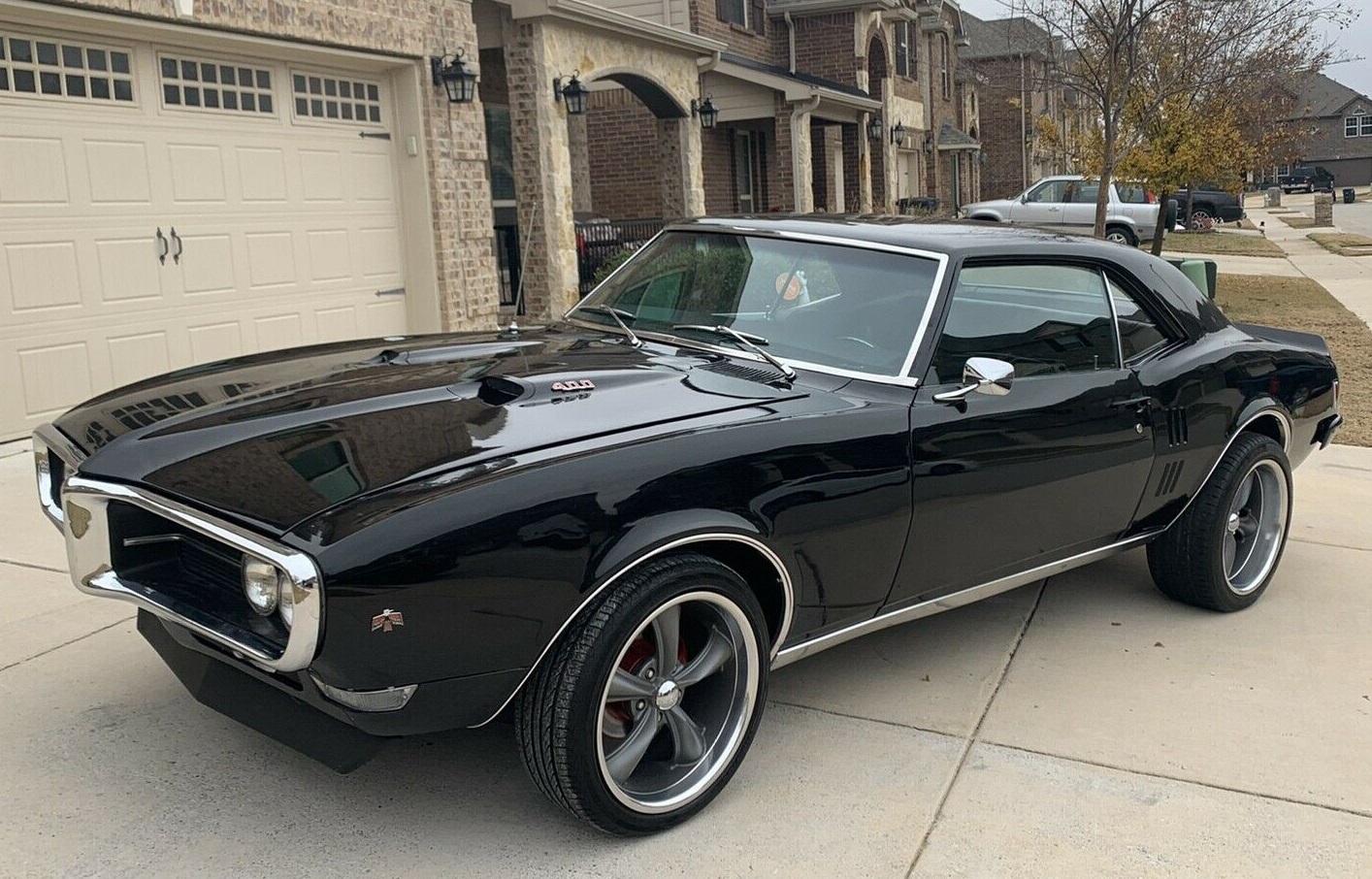 1968 pontiac firebird coupe black restored vehicle