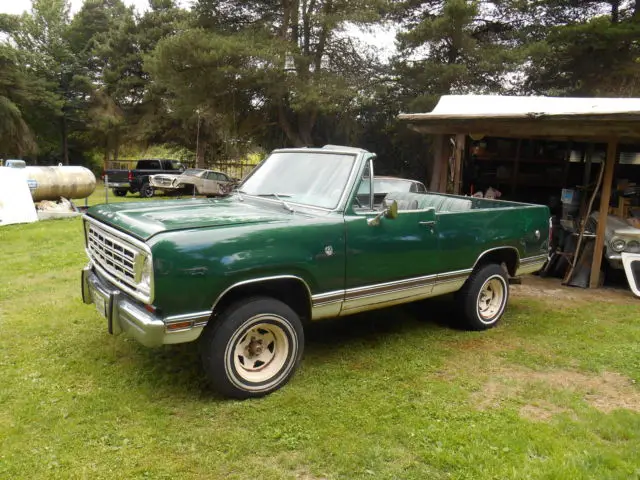 mopar 1974 dodge ramcharger 4x4 318 at full convertible one owner