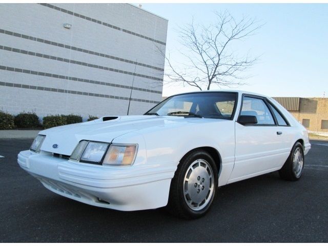 1986 ford mustang svo turbo 5 speed white rare find well maintained runs great
