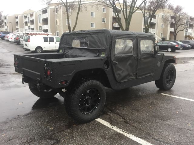 hummer h1 (humvee m998 hmmwv) kevlar painted street legal title 6.2l diesel
