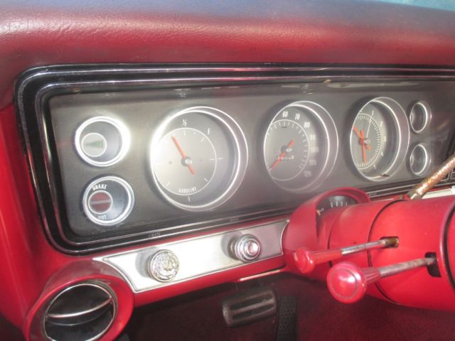 chevrolet impala 1967 67 l6 v8 2 door coupe red deluxe interior ac gm original