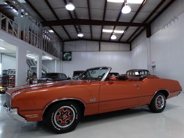 1971 oldsmobile cutlass 442 convertible! rotisserie restoration! 3 owners!