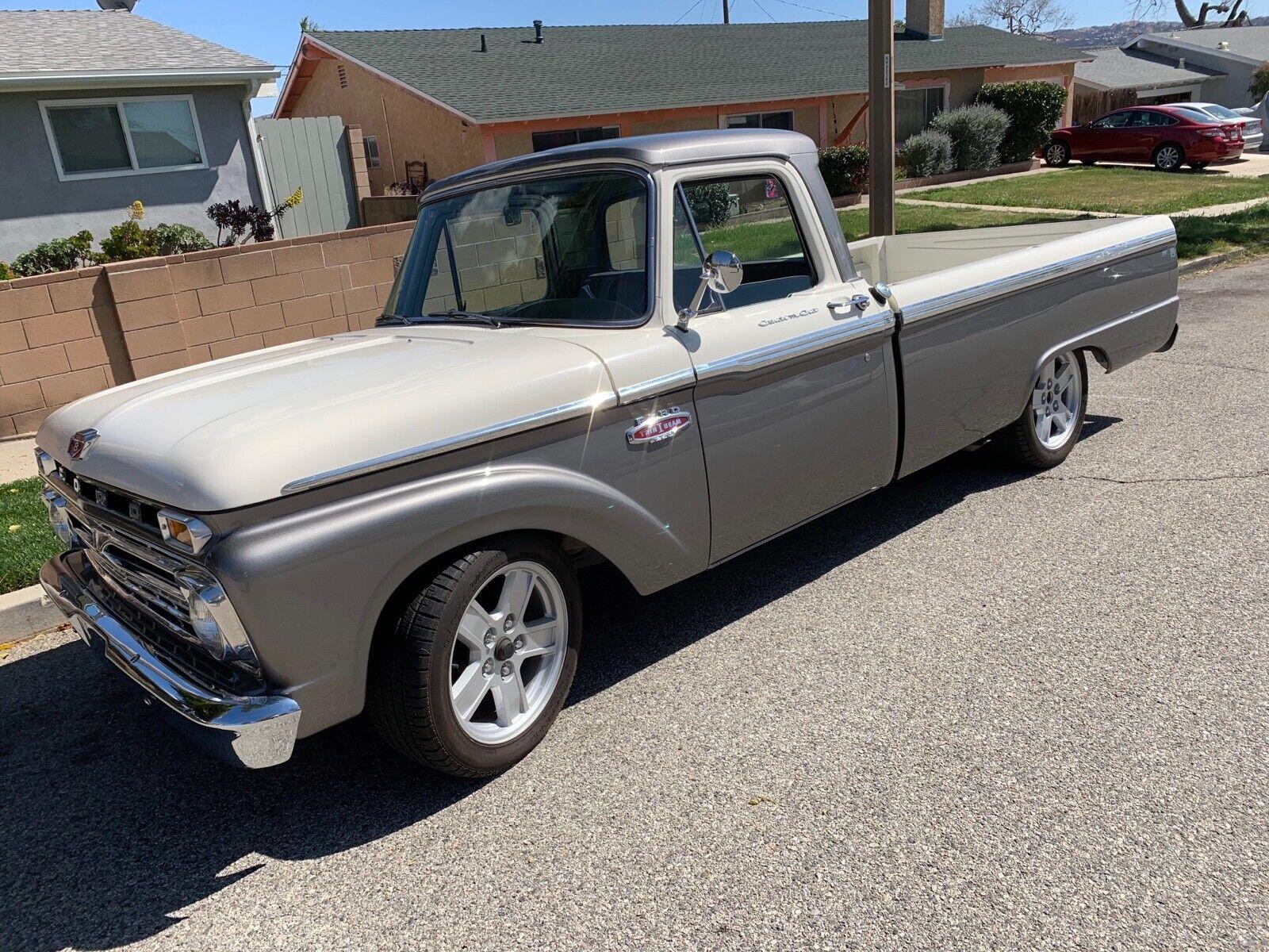 1966 ford f250 camper special grey super clean and straight car