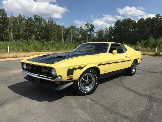 1971 mustang boss 351 4speed 33k miles rotisserie restored window sticker marti