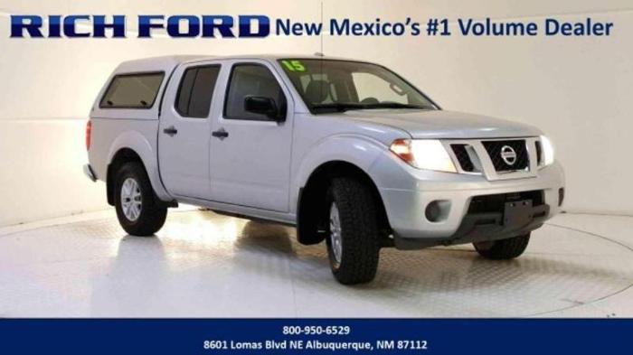 2015 nissan frontier sv 4x4 sv 4dr crew cab 5 ft. sb pickup 6m for sale in albuquerque, new mexico