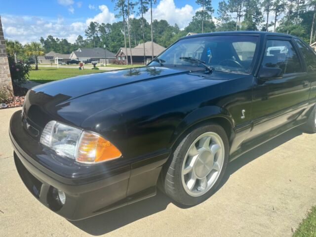 1993 ford mustang cobra black grey 44k miles! tkx 5-speed! no reserve! ford svt!