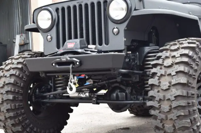 1948 jeep willys, 2014 jk rubicon chassis. 4bt cummins engine. manual trans