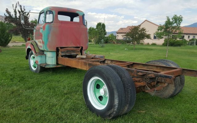 1948 chevrolet coe no reserve, cabover great patina lettering. ca truck