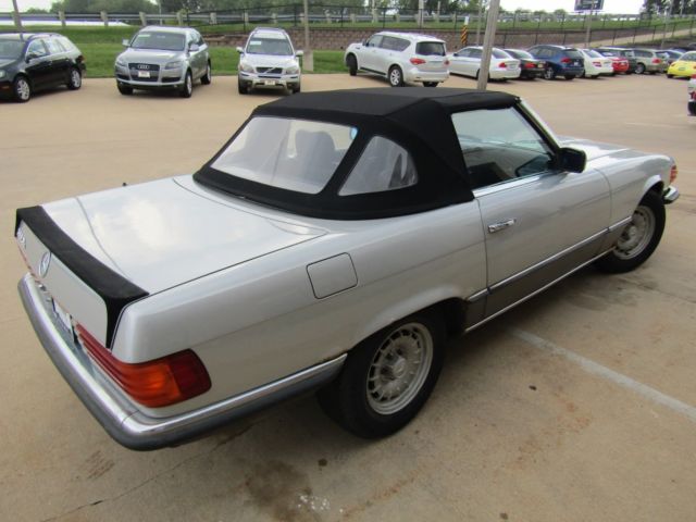 1985 mercedes 500sl roadster r107 grey market euro spec 1 owner no reserve
