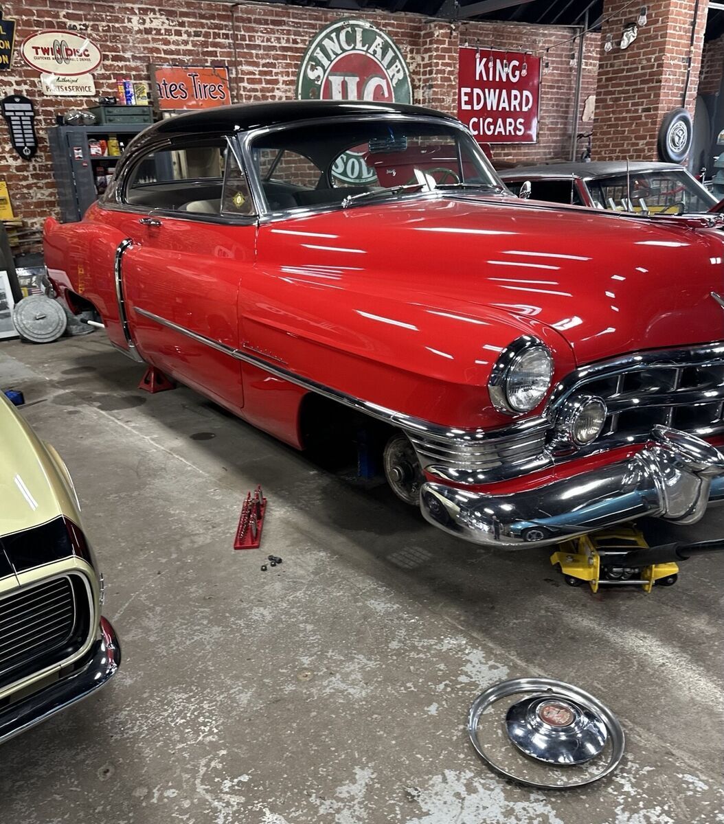 1950 cadillac series 61 coupe red