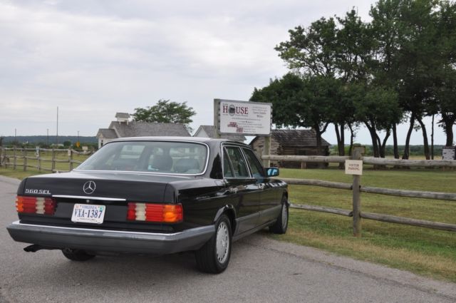 1991 w126 560sel no reserve low mile highway monster needing transmission help
