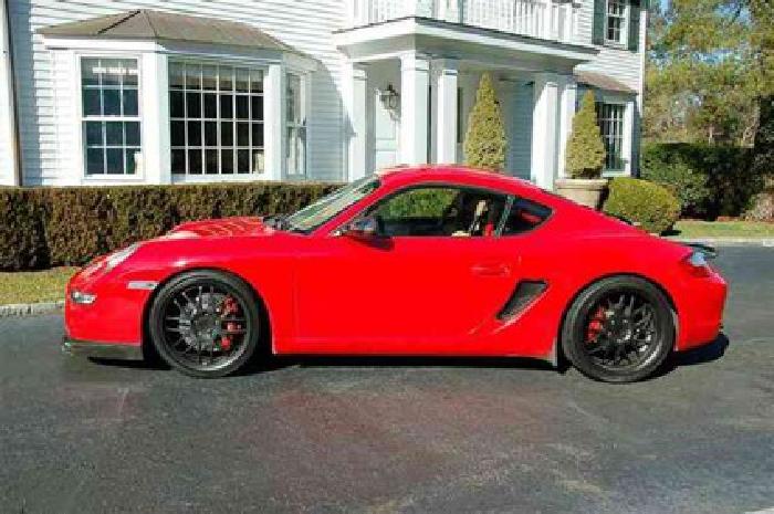 2006 guards red porsche cayman in pleasantville, ny